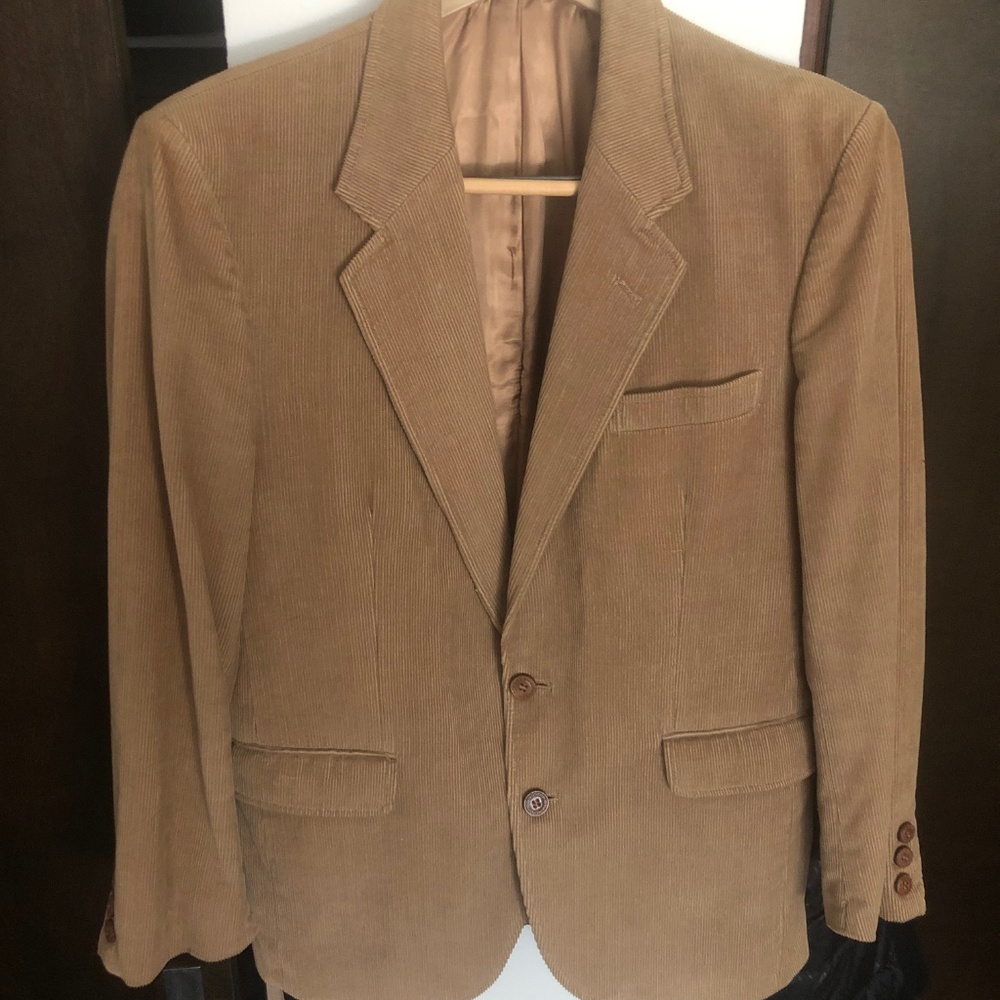 Gentry Corduroy Tan Blazer and Vest (S)